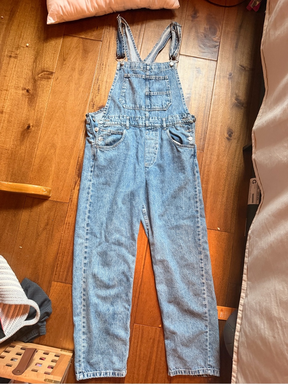 We The Free Light Blue Denim Overalls - Men's Relaxed Fit
